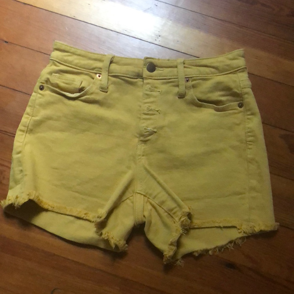 Golden Denim Shorts